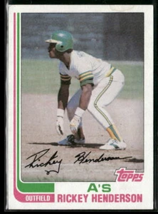 1982 Topps #610 Rickey Henderson - Picture 1 of 2