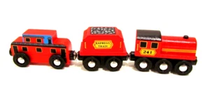 Melissa & Doug 3 piezas tren madera ferrocarril repuesto - Imagen 1 de 3