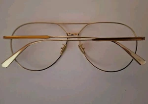 Christian Dior Aviator O Gem AU 8900 Eyeglass Frames DIOR Gold 58-12-145 - Picture 1 of 7