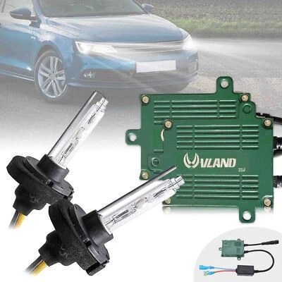 Pair Bulbs D2H HID Xenon Kits w/Decoder Ballasts 6000K 55W High Low Beam Light - Image 1 of 4