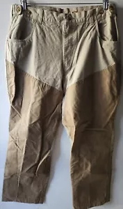 VTG Orvis Mens 38x30 Brush Guard Outdoorsman Canvas Beige Double Knee Pants - Picture 1 of 14