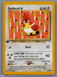 GCC Pokémon Farfetch'd Neo Revelation 43/64 Edizione Regolare 1a WOTC Nuovo - Foto 1 di 2