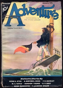 Adventure ~ Jan 15 1933 v85 #3 FOX STAMP Bedford-Jones ++ Vintage Pulp Magazine - Imagen 1 de 2