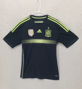 Adidas Men Shirt Small Black Striped 100%Polyester Short Sleeve Climacool Jersey - Picture 1 of 18