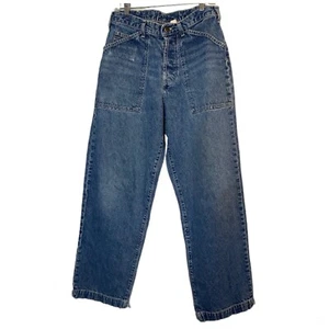 Vtg Y2K Abercrombie & Fitch Carpenter Jeans Mens 32 Wide Leg Baggy Skateboard - Picture 1 of 8