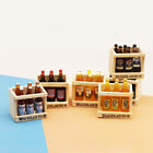 7 pièces 1/12 cadre de bière miniature maison de poupée panier à boissons modèle accessoires de bière