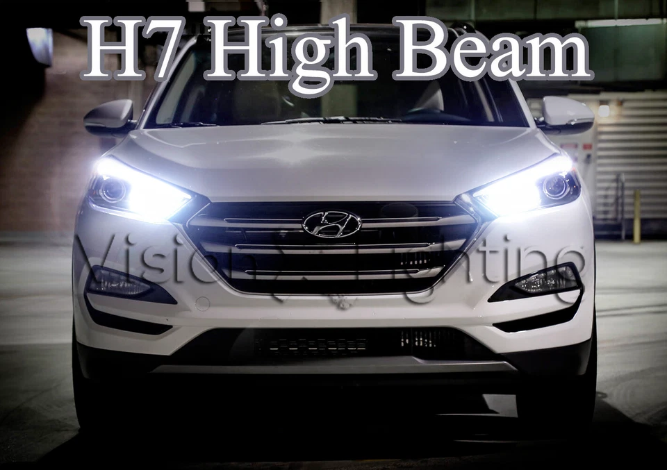 Hyundai Tucson TLE 2015-2018 Upgrade Bulbs H7 LED High Beam 300% Bright White - Image 1 of 1