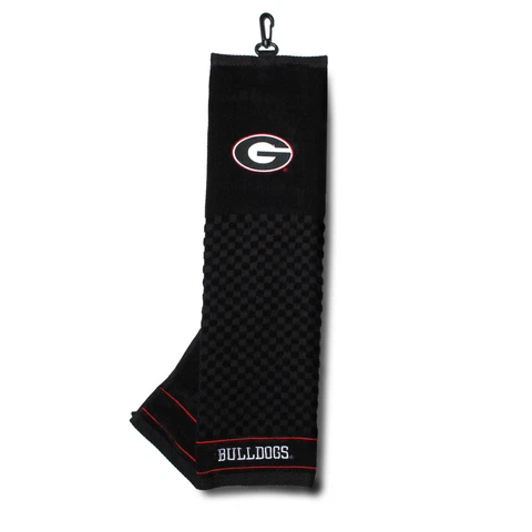 Georgia Bulldogs Golf Bag Embroidered Towel  Tri-Fold 16" x 25"  Bag Club Course Cover
