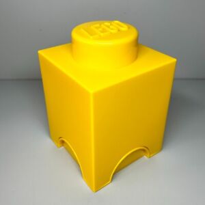 LEGO Storage Brick 1 x 1 Yellow Toy Storage Stackable Display 2012 *NO BRICKS*