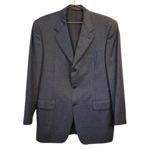 Lanvin Paris | Mens Pure Wool 3 Button Front Blazer Jacket Navy Blue Size 40 R - Picture 1 of 10