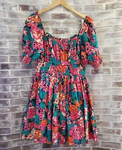 Vestido Chelsea & Viola Mujer L Floral Ajustado Mangas Abullonadas Lechera - Imagen 1 de 12