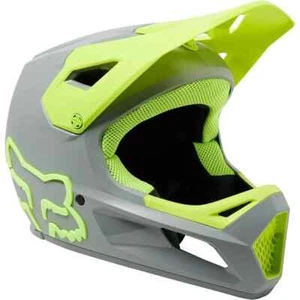 New Fox Racing Youth Small Rampage Ceshyn Helmet BMX Grey/Flo Yellow (006-S ) - Picture 1 of 5