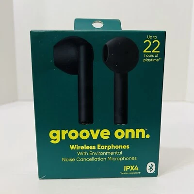 groove onn. Wireless Earphones - IPX4, Crystal Clear Sound & 22hr Playtime - Image 1 of 4