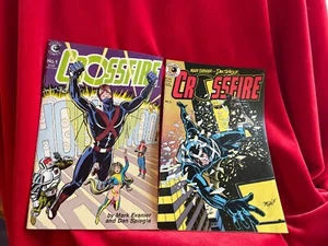 Crossfire 1984 Eclipse Lot of 2 Comic lot issues #1 and #3 - Picture 1 of 19