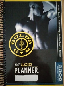 Gold's Gym Body Success Planner Cardio Strength Nutrition Meal Plans V12 - Picture 1 of 7