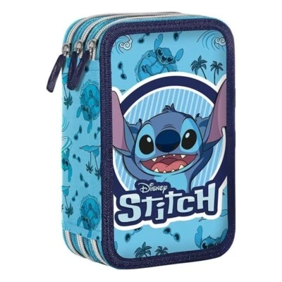 ASTUCCIO SCUOLA 3 ZIP COMPLETO CON COLORI GIOTTO - DISNEY LILO E STITCH