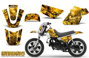 KIT DE GRÁFICOS YAMAHA PW50 CREATORX CALCOMANÍAS INFERNO AMARILLO - Imagen 1 de 1