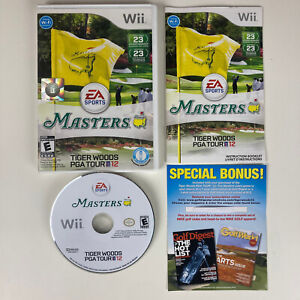 Tiger Woods PGA Tour 12: The Masters (Nintendo Wii, 2011) CIB Complete TESTED