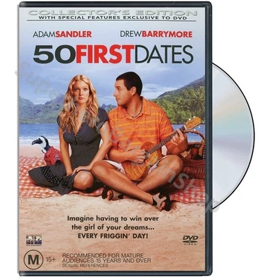 50 First Dates (DVD, 2004) PAL Region 4 (Collector's Edition) Adam Sandler, Drew - Image 1 of 4