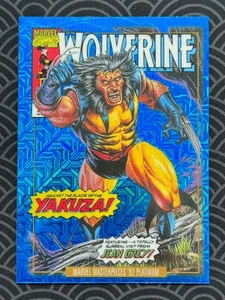 2024 Marvel Masterpieces '92 Platinum Variant Cover Blue Traxx Wolverine #3 - Picture 1 of 2