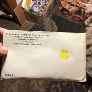 1972 Uncirculated Coin Set U.S Mint Original Government Packaging OGP - Picture 1 of 4