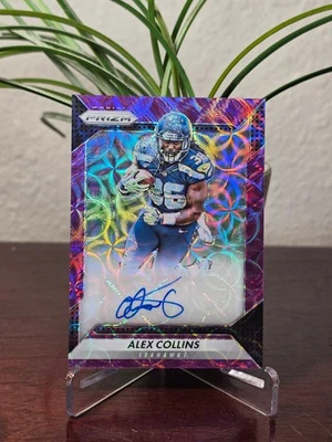 Alex Collins: 2016 Panini Prizm Purple Scope Rookie Auto /99 - Image 1 of 3