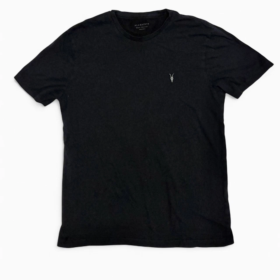 Camiseta All Saints Negra Cuello Redondo Hombre Talla Mediana Algodón Foto 1 de 3