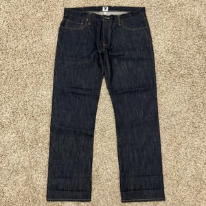 Tellason Selvedge Jeans Made In USA White Oak Cone Denim Slim Straight Size 38 - Picture 1 of 11