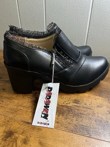 NWT Women's Size 42/US 11 Dadawen ankle zip up boots, Black, SUPER CUTE DESIGN - Picture 1 of 9