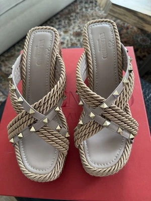 Valentino Garavani Rockstud Platform Sandals Size 39 - Image 1 of 4