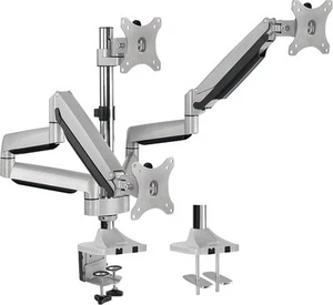 LOGILINK Monitorhalterung BP0052 3fach 13-32, 2x Gasdruckfeder, Aluminium - Bild 1 von 4