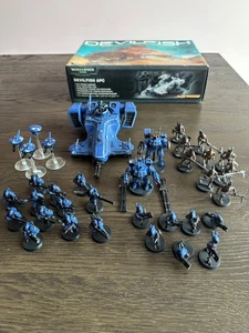 Tau Army Warhammer 40K – Crisis, Broadside, Fire Warriors, Kroot – Painted, Clas - Picture 1 of 6