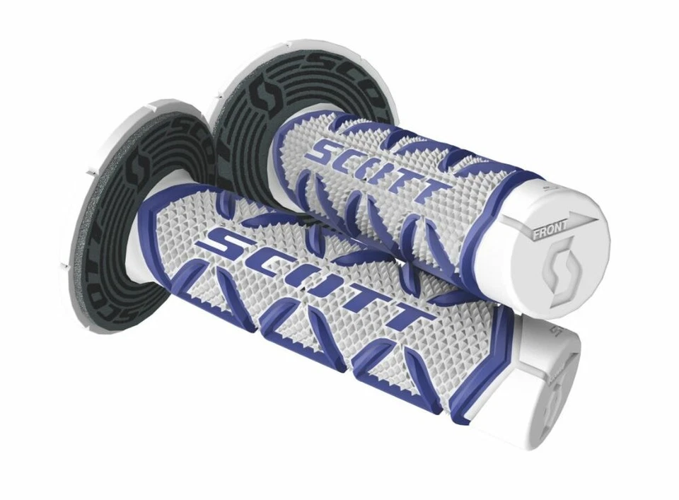 Empuñaduras para moto de cross SCOTT DIAMOND MX triple densidad 7/8" azul/blanco Foto 1 de 1