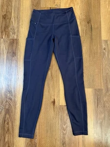 Patagonia Womens XS Blue High Rise Active Leggings Hiking Pants Pockets - Picture 1 of 11