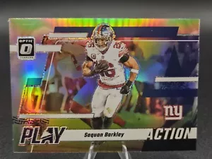 Saquon Barkley 2023 Donruss Optic #9 Play Action Prizm - New York Giants - Picture 1 of 1