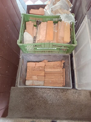 ca. 60 qm Klinker-Riemchen Reichsformat rot-braun - Bild 1 von 2