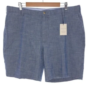 Peter Millar Crown einfarbig marineblau/grau Chinoshorts für Herren Größe 38 - Bild 1 von 10