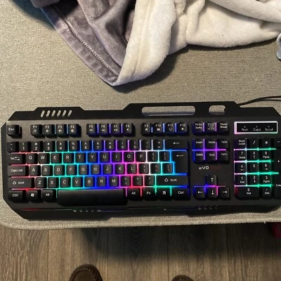 Evo Core LED Glow Gaming Keyboard MI-CGB01 Tested Works - Image 1 of 3