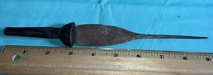 Vintage African Belgian Mangbetu Congolese Spear Head Sword Knife Dagger Sickle - Picture 1 of 6