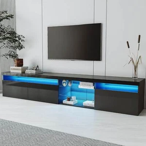 FUNIDEE LED TV Stand for TVs Up to 105" Entertainment Center Media Console Table - Picture 1 of 9