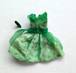 Vintage Barbie Puppe 1965 Modern Art Mattel #1625 Kleid grün geblümt & EIN Schuh - Bild 1 von 10