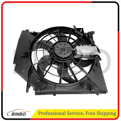 Conjunto de ventilador de refrigeración del radiador para BMW 325Ci 330Ci 325i 2001 2002 2003 2004 2005 Foto 1 de 3