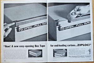 The Gummed Products Company/St Regis Troy OH 1961 Ziplock Centerfold Print Ad - Picture 1 of 1