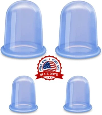 Copas Para Masaje Por Succión Terapia Anti Celulitis Ventosas Silicona Cupping - Image 1 of 4