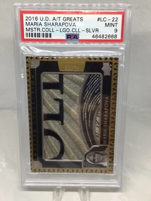 2016 UD Master Coll Logo Coll Silver 46/50 #LC-22 Maria Sharapova PSA 9 (Top Pop - Image 1 of 3