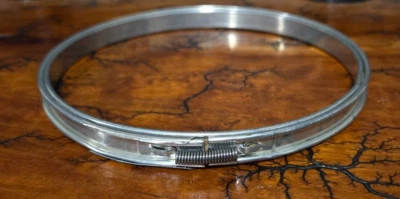 Vintage Metal Embroidery Hoop 6" Round CORK LINED Spring Tension - Image 1 of 4