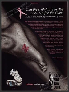 New Balance Race for the Cure 2000s Print Advertisement 2003 Breast Cancer Aware - Picture 1 of 1