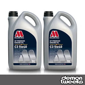 2 x Millers Oils XF Premium C3 5W40 Fully Synthetic Engine Oil - 5 Litre - Picture 1 of 1