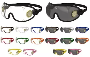 Kroops Goggles for Horse Racing / Skydiving / Cycling / E-Bike - Brass Vented - Picture 1 of 2