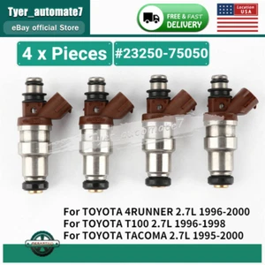 Set 4 Fuel Injector 23250-75050 For Toyota 4runner T100 Tacoma 2.7L-L4 - Picture 1 of 5